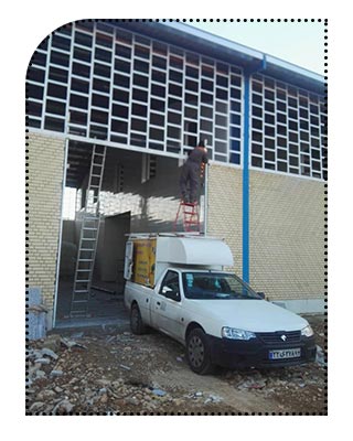 نمونه کار درب برقی کرکره ای شهرک صنعتی شیراز